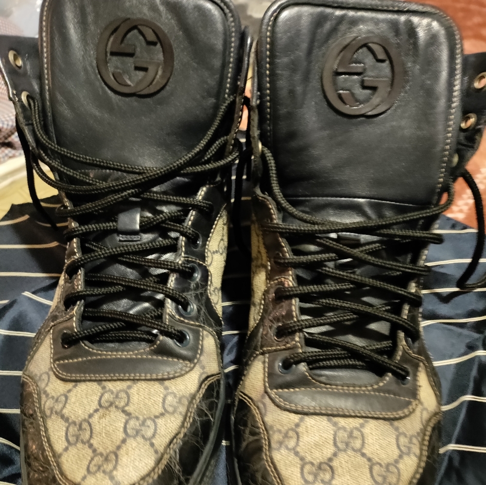 Gucci high top sneakers/boots